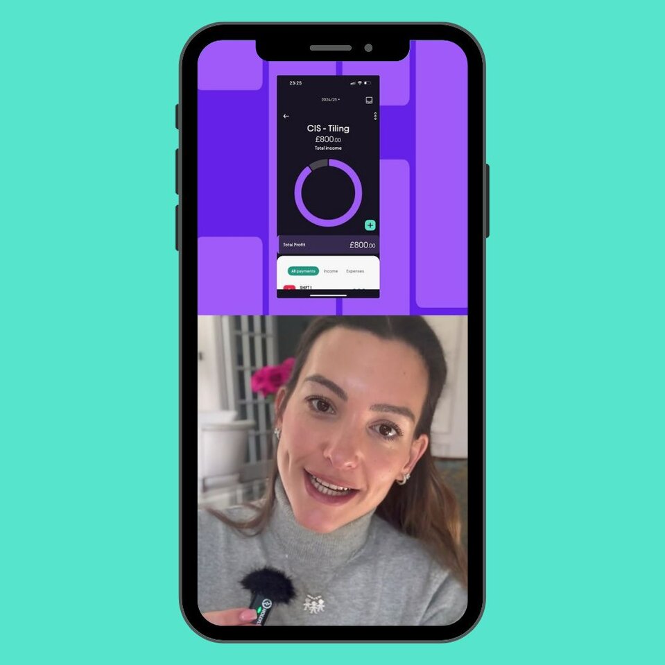 Pie app ambassador creating social media video content with income dashboard displayed on screen