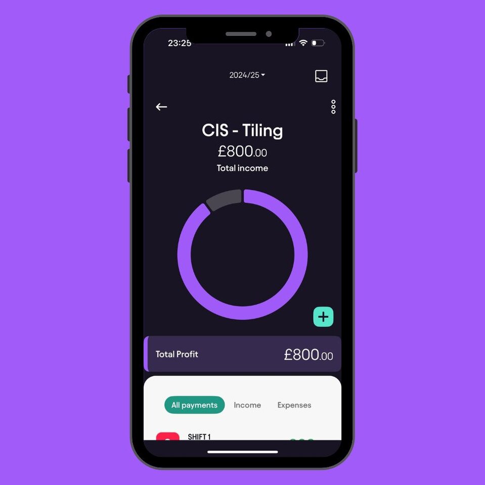 Pie Tax app dashboard showing ambassador income and total profit tracking