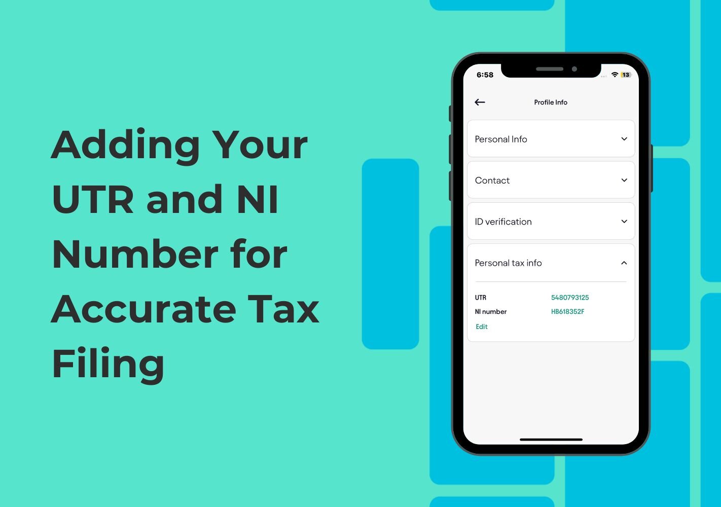 Printable Utr Number Form.pdf How to Add and Edit Your UTR and NI Number