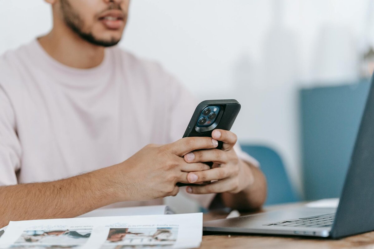man on phone 