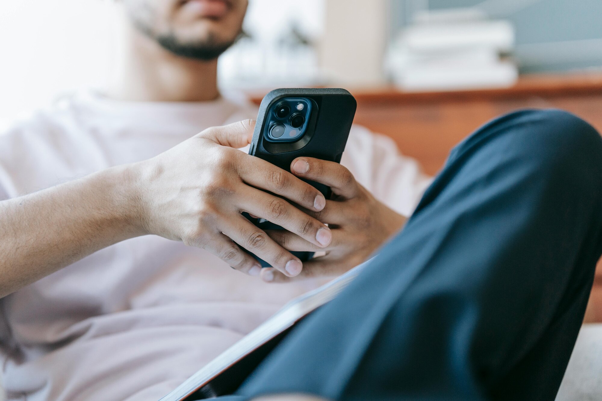 man on phone 