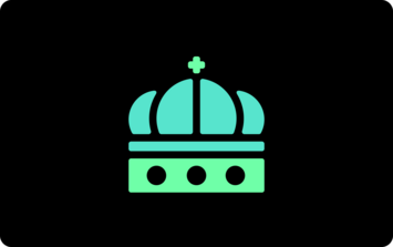 Icon of a crown with a cross, representing HMRC or the Crown, on a black background.