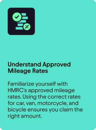 stacked coins teal "understand approved mileage rates"