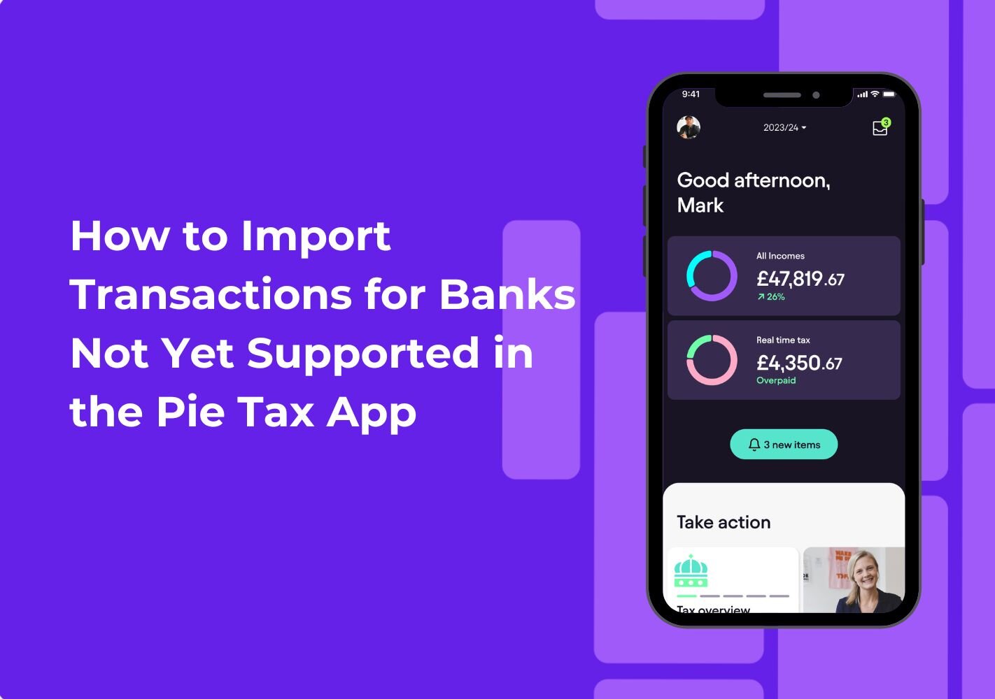 Learn how to upload transactions from unsupported banks into the Pie Tax App with this simple step-by-step guide.