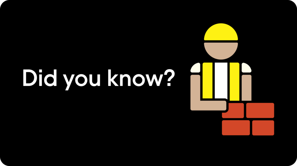 Did you know graphic with construction worker icon for CIS tax information