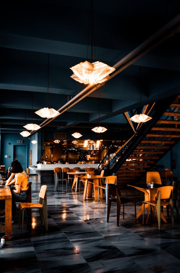 Work office at night 
